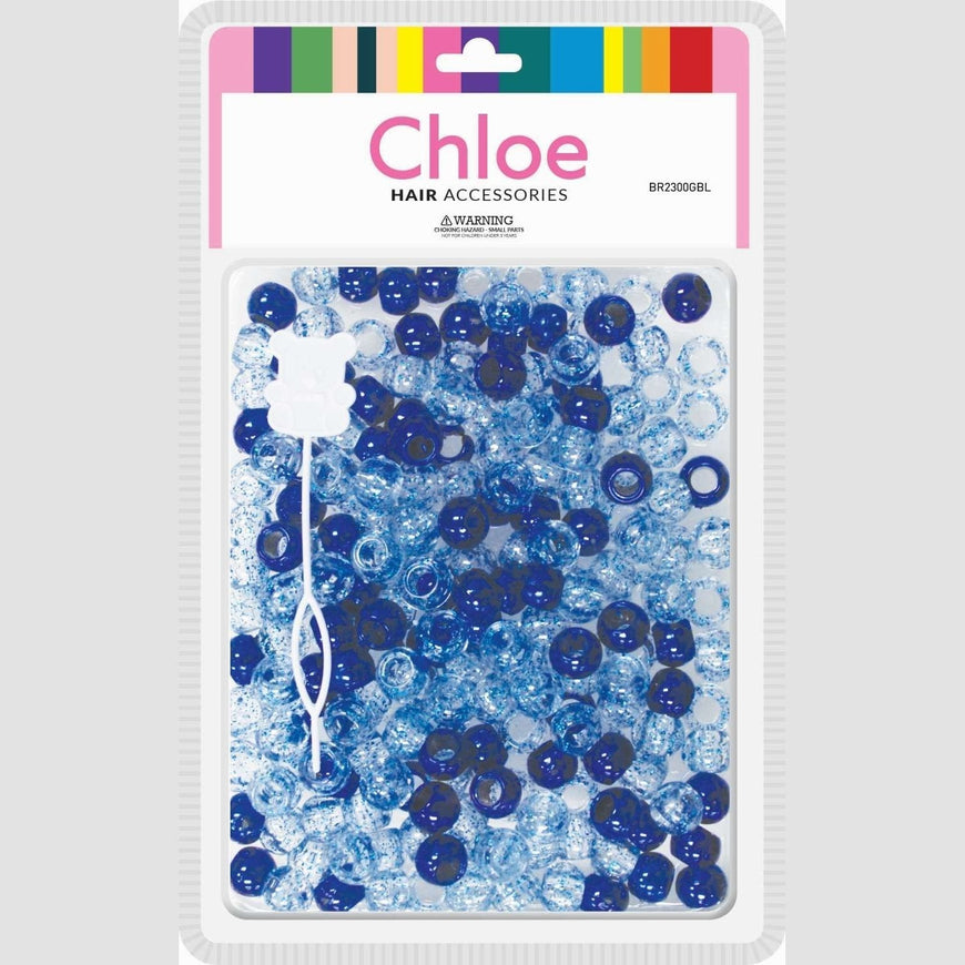 Chloe Bead 2300 Rnd Big Glitter Blue CHLOE