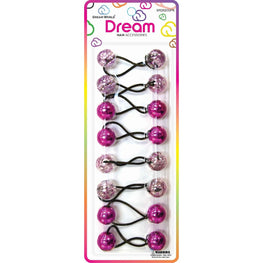 Chloe Bead 2200 Round Glitter Purple Assort CHLOE