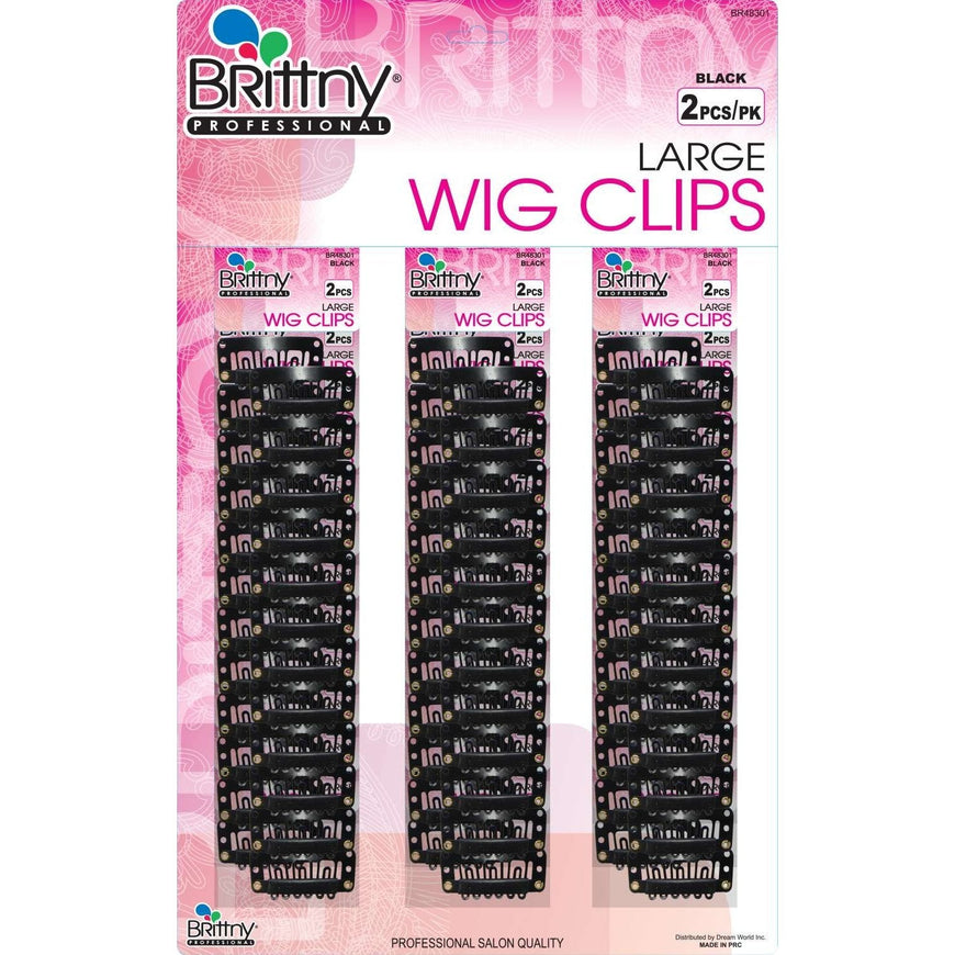 Brittny Wig Clip 36Pk2Pk Black BRITTNY