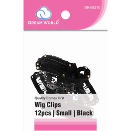 Brittny Wig Clip 12Pc Black BRITTNY