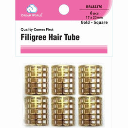 Brittny Hair Accessories Filigree Tube Square BRITTNY