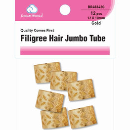 Brittny Hair Accessories Filigree Tube Jumbo BRITTNY
