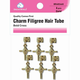 Brittny Hair Accessories Pendant Tube Bold Cross BRITTNY