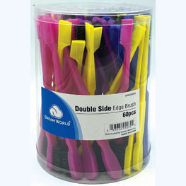 Br  Edge Brush Double Sided 48Jar BRITTNY