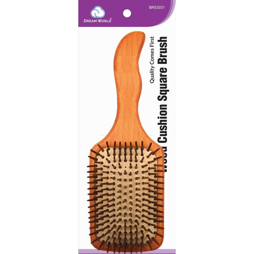 Brittny Brush Wood Cushion Square BRITTNY