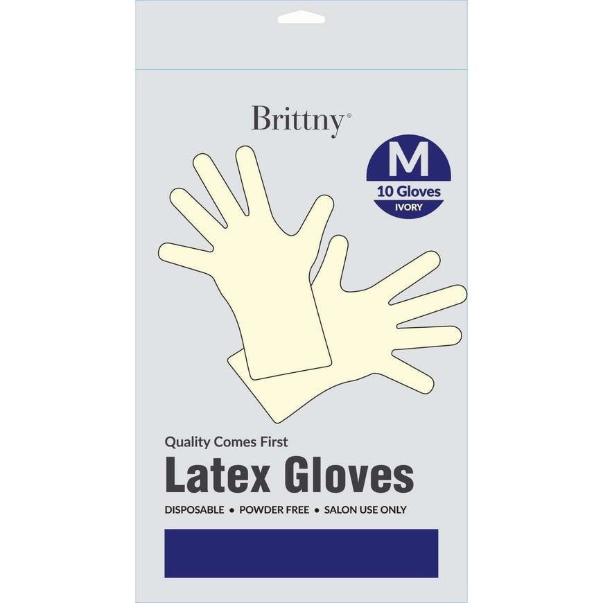 Brittny Latex Gloves 10 Pieces Pack Medium BRITTNY
