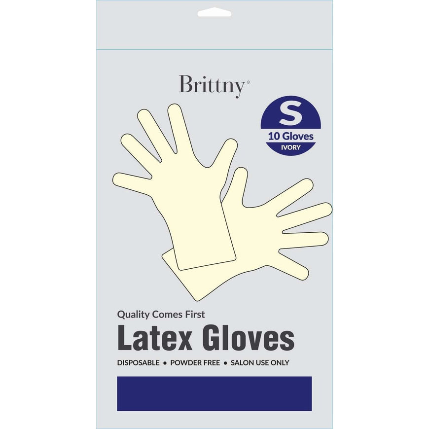 Brittny Latex Gloves 10 Pieces Pack Small BRITTNY
