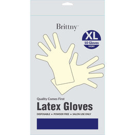 Brittny Latex Gloves 10 Pieces Pack Xlarge BRITTNY
