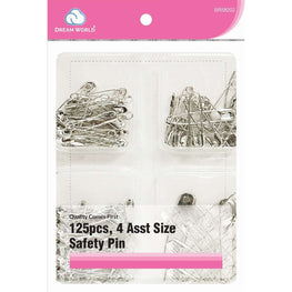 Brittny Safety Pin 4 Assorted Sizes -125 BRITTNY