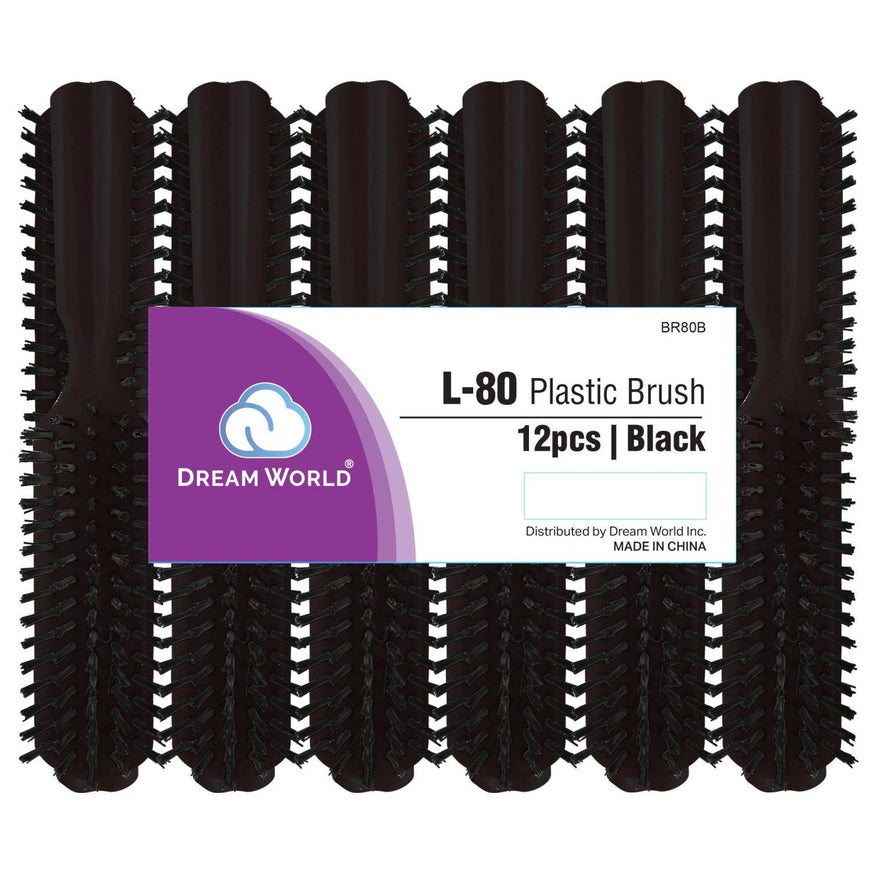 Brittny Plastic L-80 Brush  Black BRITTNY