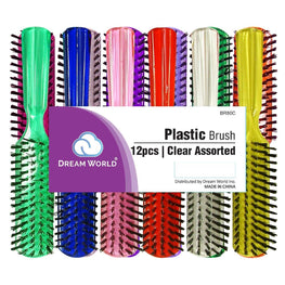 Brittny Plastic L-80 Brush  Assorted Clear Colors BRITTNY