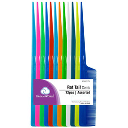Brittny Bulk Rat Tail Comb 72-Piece Pack BRITTNY