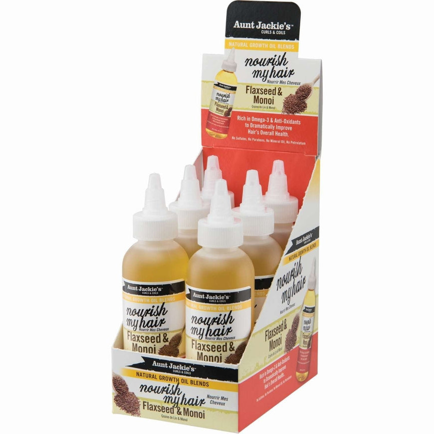 Aunt Jackies Growth Oil Nourish My Hair Flaxseed  Monoi AUNT JACKIES