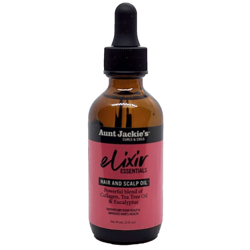 Aunt Jackies Elixir Hair And Scalp Oil Collagen Tea Tree Oil  Eucalyptus AUNT JACKIES