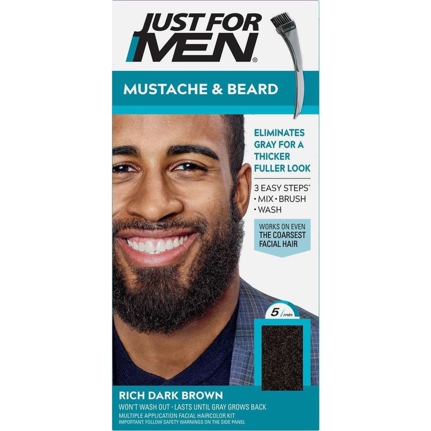 Just For Men Moustache  Beard 47  Rich Dark Brown Just For Men