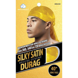 Dream Men Durag Smooth  Thick Gold DREAM