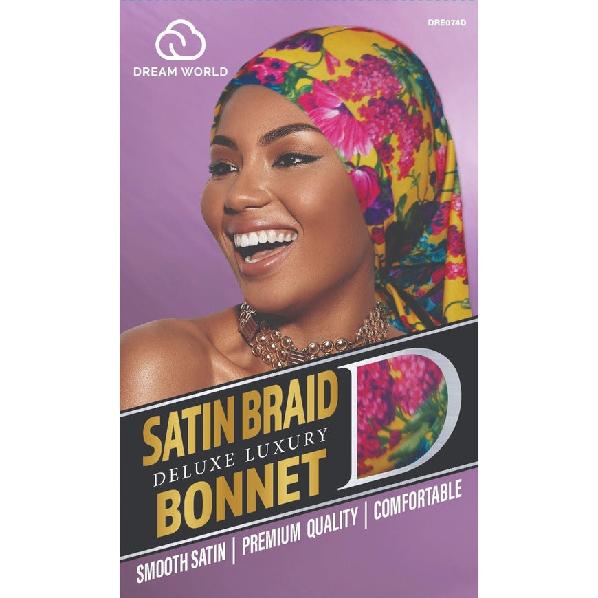 Dream Women's-Satin Braid Bonnet Floral BRITTNY