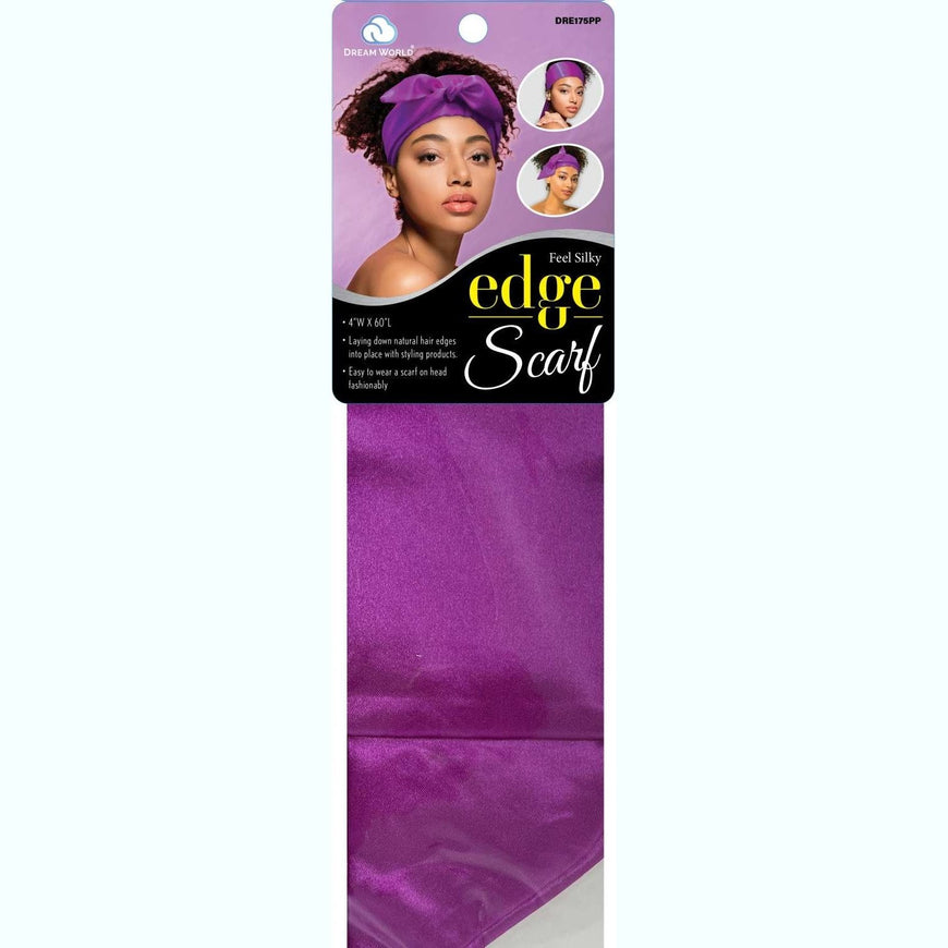 Dream Women Scarf Satin Edge Black DREAM