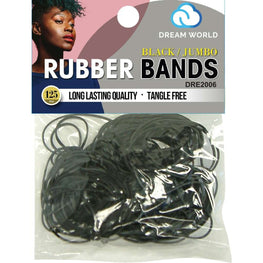 Dream Rubber Bands 125Ct  Jumbo Black DREAM