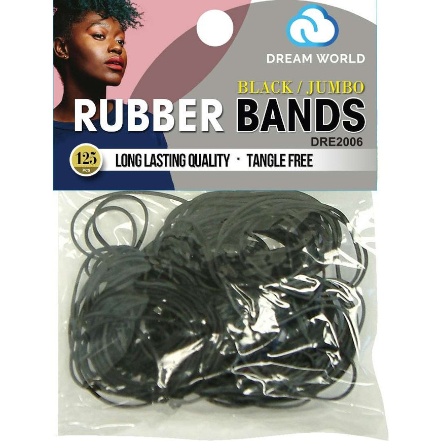 Dream Rubber Bands 125Ct  Jumbo Black DREAM
