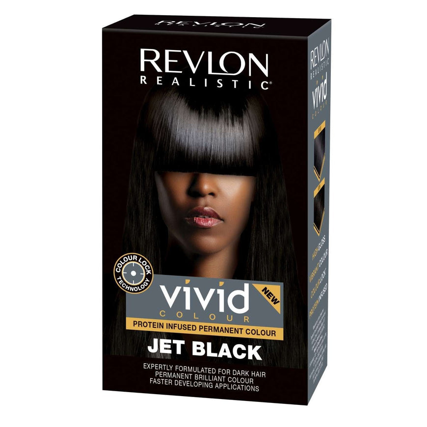 Revlon Realistic Vivid Colour Protein Infused Permanent Colour Jet Black REVLON