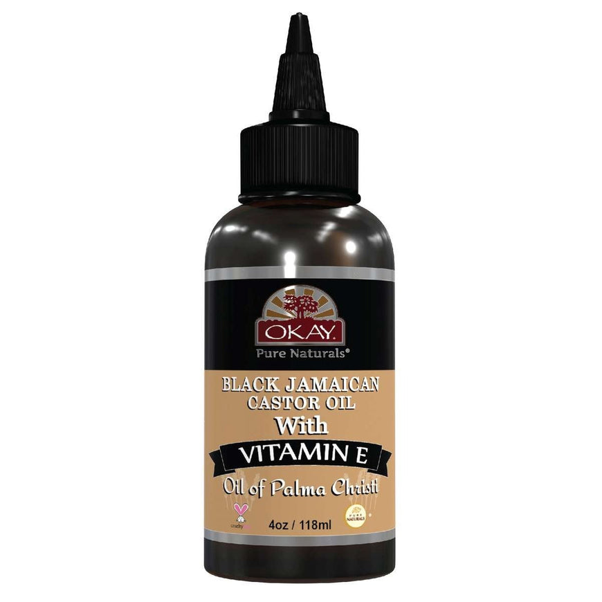 Okay 100 Percent Black Castor Oil Vitamin E Okay