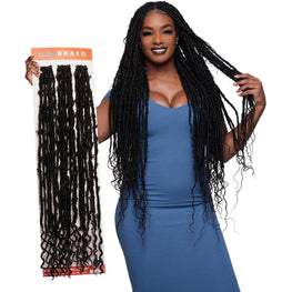 Urban Beauty Queen B Braid Synthetic Butterfly Goddess Locs 3X Value Pack 28 Inch Color 27 Urban Beauty