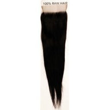 Raw Hair- Unprocessed Human Hair Hd High Definition Closure Straight 12 Inch Natural Color