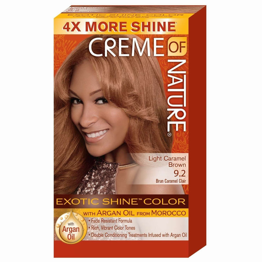 Creme Of Nature Exotic Gel Hair Color 09.2 Light Caramel Brown CREME OF NATURE