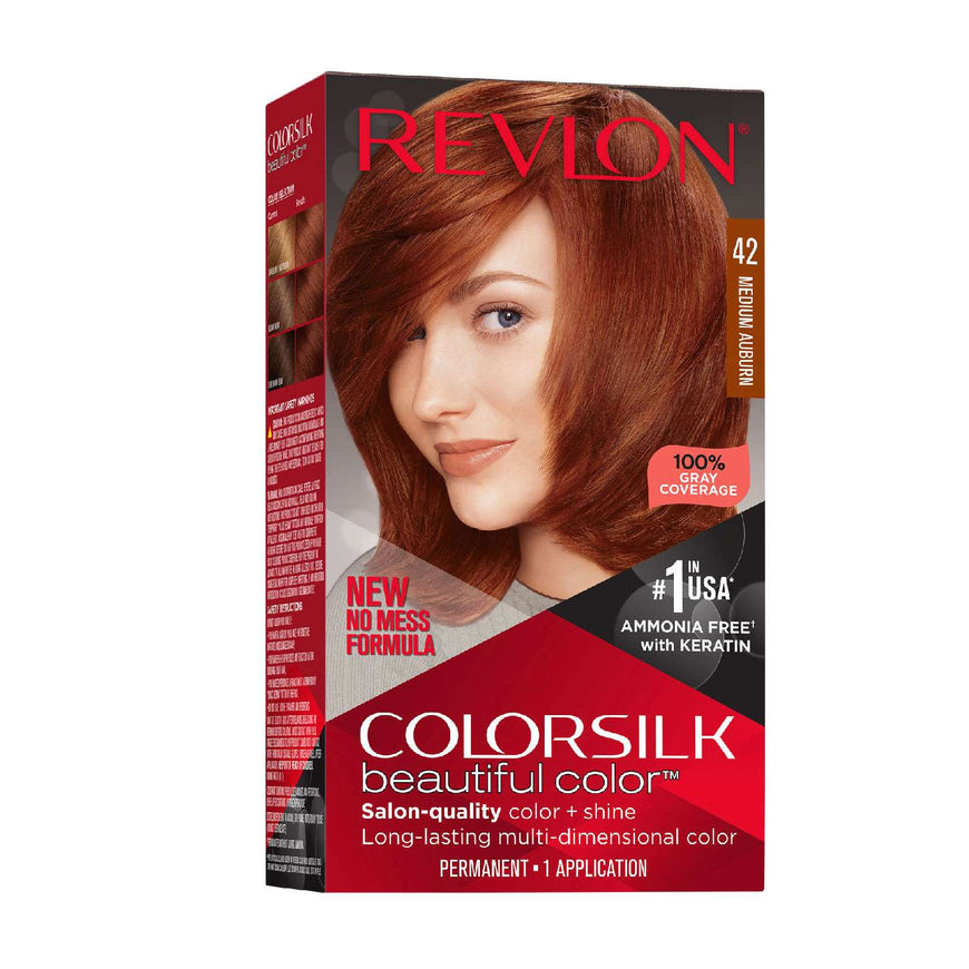 Revlon Colorsilk Hair Color 042 Medium Auburn Color Silk