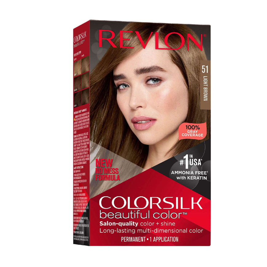 Revlon Colorsilk Hair Color 051 Light Brown Color Silk