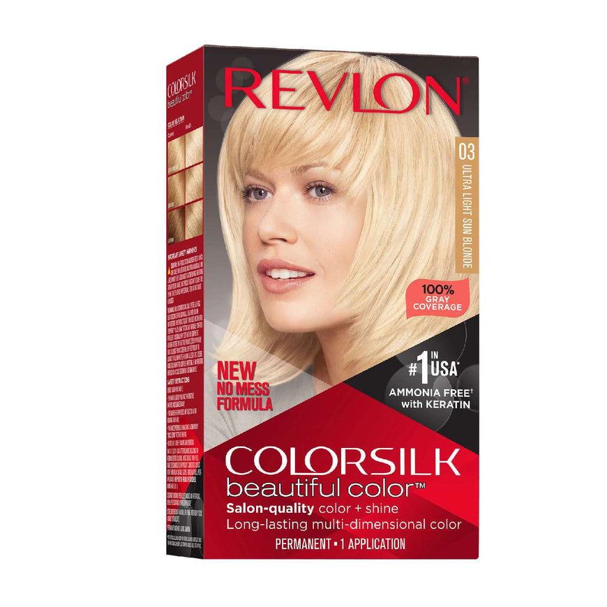 Revlon Colorsilk Hair Color 003 Ultra Light Sun Blonde Color Silk