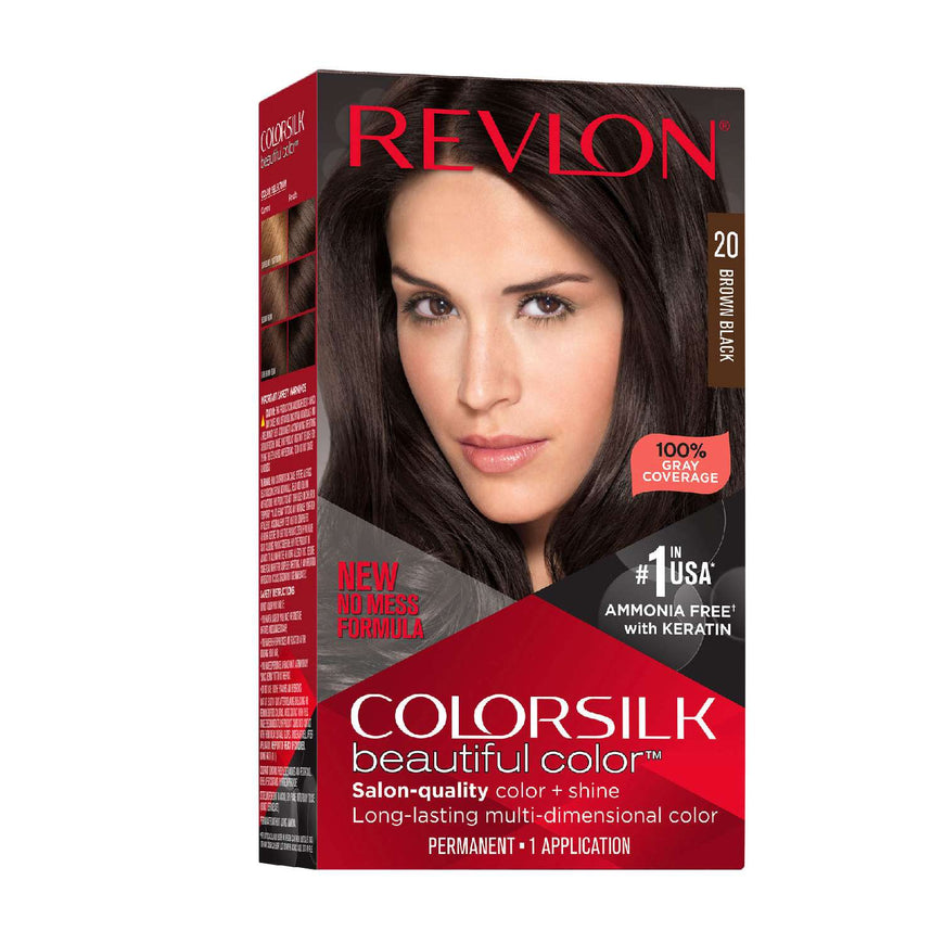 Revlon Colorsilk Hair Color 020 Brown/Black Color Silk