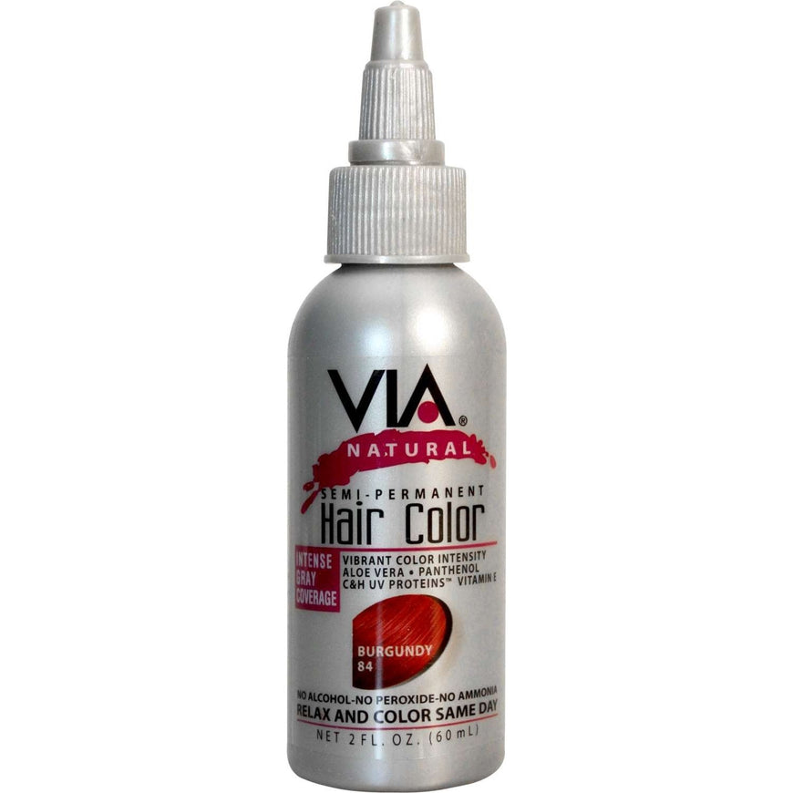 Via Natural Hair Color  084 Burgundy Via Natural