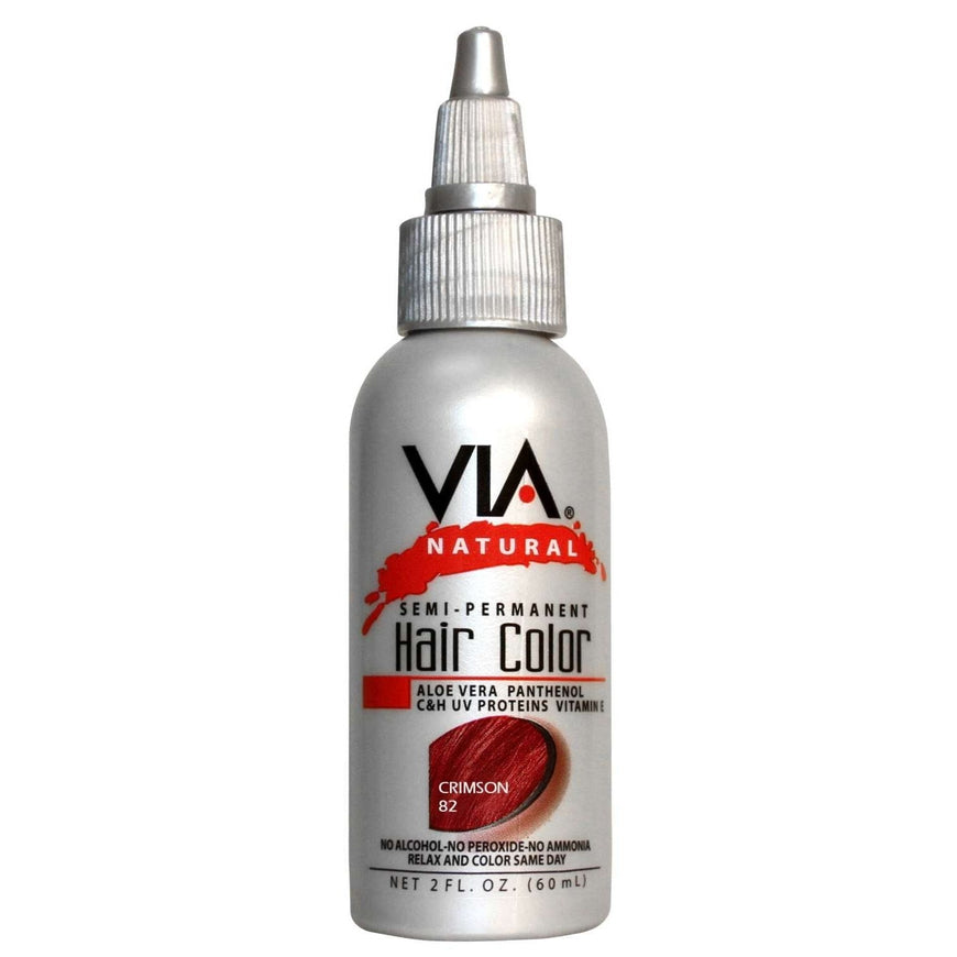 Via Natural Hair Color 082 Crimson Via Natural