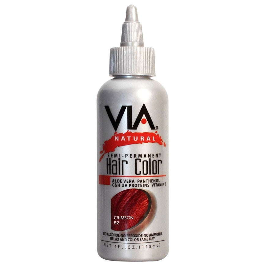 Via Natural Hair Color 082 Crimson Via Natural