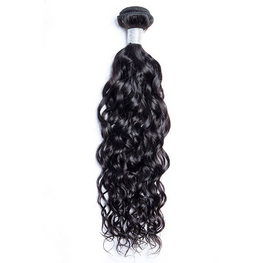 Raw Hair - Unprocessed Human Hair Hair Water Wave 12 Inch Natural Color Raw Hair